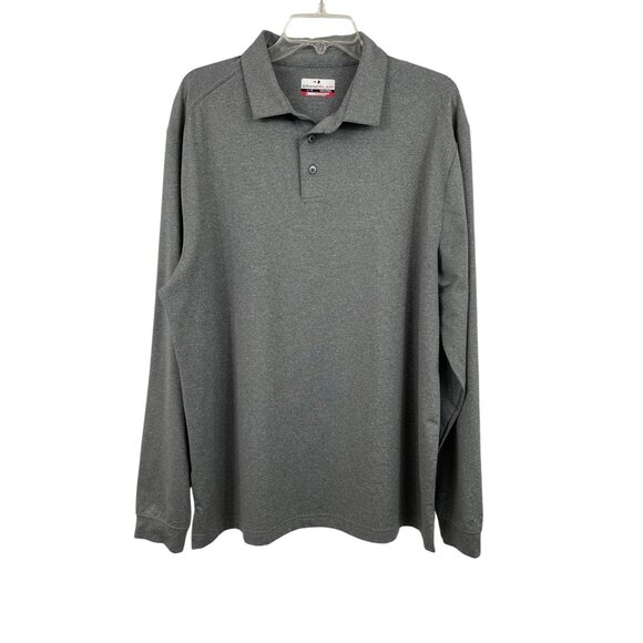 Grand Slam Other - Grand Slam Mens Size Large Gray Long Sleeve Polo Shirt